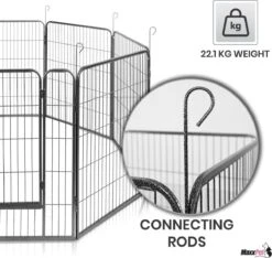 MaxxPet Puppyren - Hondenbench - Hondenren- Puppyren Met 8 Kennelpanelen - Staal -80 X 100 Cm Ø 210 Cm 19 MaxxPet Puppyren - Hondenbench - Hondenren- Puppyren Met 8 Kennelpanelen - Staal -80 X 100 Cm Ø 210 Cm -Huisdierbenodigdheden Korting 1200x1138
