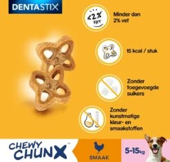 Pedigree Dentastix Chewy Chunx Hondensnacks Mini - Kip - 5 X 68 Gr -Huisdierbenodigdheden Korting 1200x1140 17