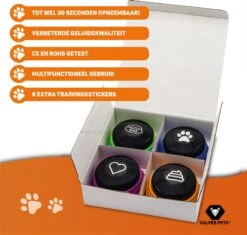Vulpes Pets® PRO Praatknop Voor Honden Met Speelmat - Dogbuttons - Laat Uw Huisdier Spreken - Hondenspeelgoed - Honden Training - Inclusief E-Book En Speelmat -Huisdierbenodigdheden Korting 1200x1140 20