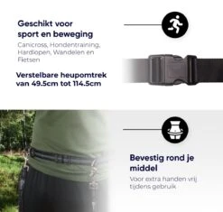 Canicross Looplijn Hond Met Heupriem Voor Hardlopen - Elastische Handsfree Hondenriem - Honden Trainingslijn - 150/210cm - Zwart -Huisdierbenodigdheden Korting 1200x1140 8