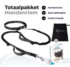 Canicross Looplijn Hond Met Heupriem Voor Hardlopen - Elastische Handsfree Hondenriem - Honden Trainingslijn - 150/210cm - Zwart -Huisdierbenodigdheden Korting 1200x1140 9