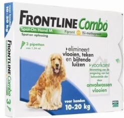 Frontline Combo - M: Van 10 Tot 20 Kg - Anti Vlooienmiddel En Tekenmiddel - Hond - 6 Pipetten -Huisdierbenodigdheden Korting 1200x1141 8