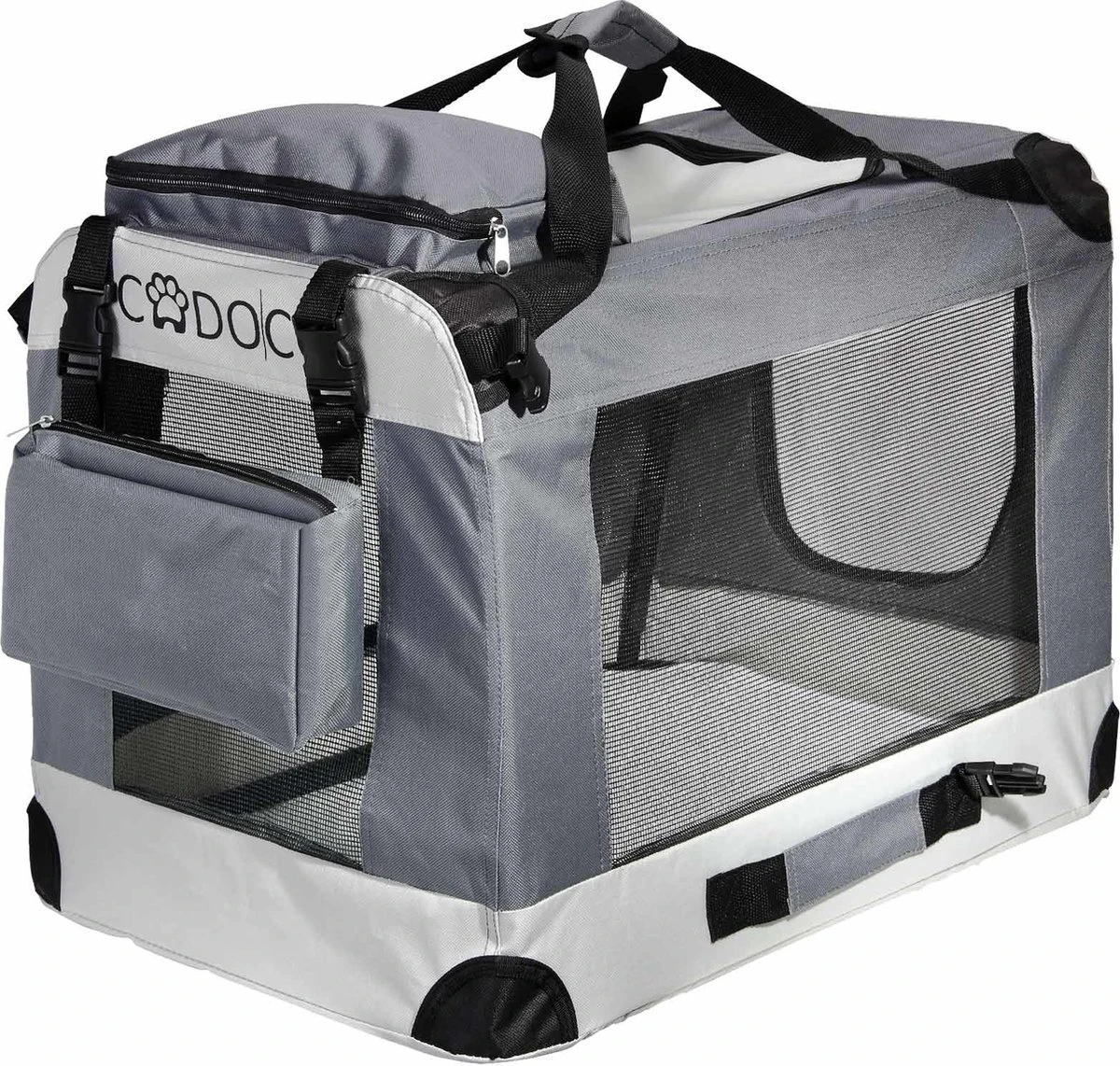 Cadoca Hondentransportbox Opvouwbaar - Maat M 3 Cadoca Hondentransportbox Opvouwbaar - Maat M