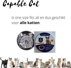 Capable Cat Vlooienband Kat | Vlooien | Luizen | Teken | Mijten | 8 Maanden Bescherming | Katten 15 Capable Cat Vlooienband Kat | Vlooien | Luizen | Teken | Mijten | 8 Maanden Bescherming | Katten -Huisdierbenodigdheden Korting 1200x1142 21