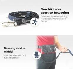 Canicross Looplijn Hond Met Heupriem Voor Hardlopen - Elastische Handsfree Hondenriem - Honden Trainingslijn - 150/200cm - Grijs -Huisdierbenodigdheden Korting 1200x1142 4