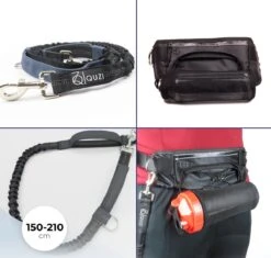 Canicross Looplijn Hond Met Heupriem Voor Hardlopen - Elastische Handsfree Hondenriem - Honden Trainingslijn - 150/200cm - Grijs -Huisdierbenodigdheden Korting 1200x1142 5