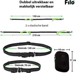 Filo Elastische Hondenriem Groot - Hardlopen En Wandelen - Hardloopriem Hond Handsfree Met Heuptasje - Looplijn Met Heupriem - Canicross Gordel Honden - Riemen - Heupgordel - Leiband -Huisdierbenodigdheden Korting 1200x1143 1