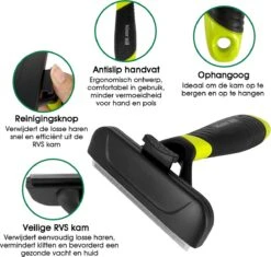 Mister Mill Trimhark - Hondenkam Kattenkam - Dierenkam 6,6 CM -Huisdierbenodigdheden Korting 1200x1143 7