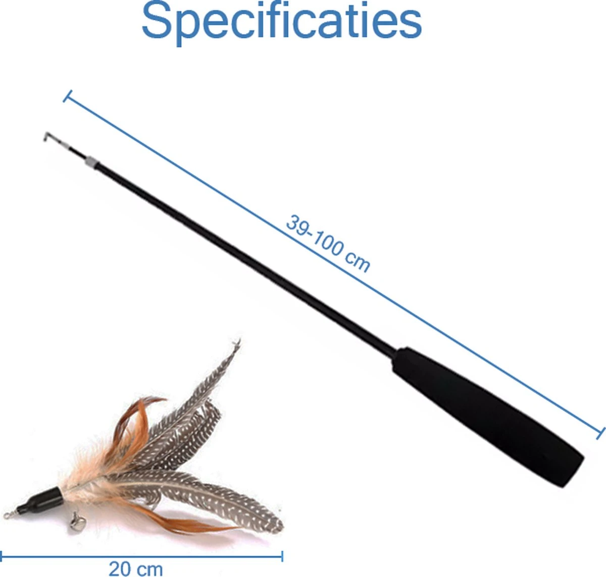 Katten Speeltjes Katten Speelgoed Kattenspeeltjes Katten Hengel Veertje Incl. Hengel – Bruin 4 Katten Speeltjes Katten Speelgoed Kattenspeeltjes Katten Hengel Veertje Incl. Hengel – Bruin - Image 2