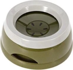 Drinkbak - Waterbak - Anti Lek - Anti Knoei - Onderweg - Anti Slobberen - Honden - Katten - Huisdieren - 17x8cm - Donkergroen
