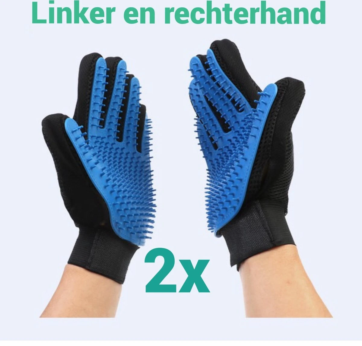 Merkloos Vachtverzorgingshandschoenen Kat En Hond - Huisdieren Handschoen - 2 Stuks 4 Merkloos Vachtverzorgingshandschoenen Kat En Hond - Huisdieren Handschoen - 2 Stuks - Image 2