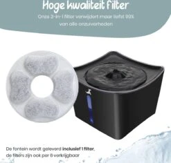 Loyalpetclub® XL Drinkfontein Kat – Drinkbak Hond & Kat - Waterfontein Kat – Waterdispenser 3L - Kattenfontein Met Waterfilter - Inclusief Mat 19 Loyalpetclub® XL Drinkfontein Kat – Drinkbak Hond & Kat - Waterfontein Kat – Waterdispenser 3L - Kattenfontein Met Waterfilter - Inclusief Mat -Huisdierbenodigdheden Korting 1200x1148 11