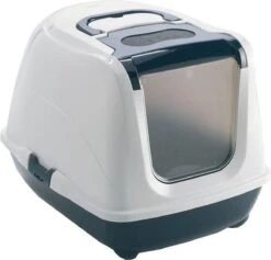 Moderna - Kattenbak - Flip Cat Jumbo - Donkerblauw/wit - 41,0x43,9x57,6 Cm -Huisdierbenodigdheden Korting 1200x1152 14