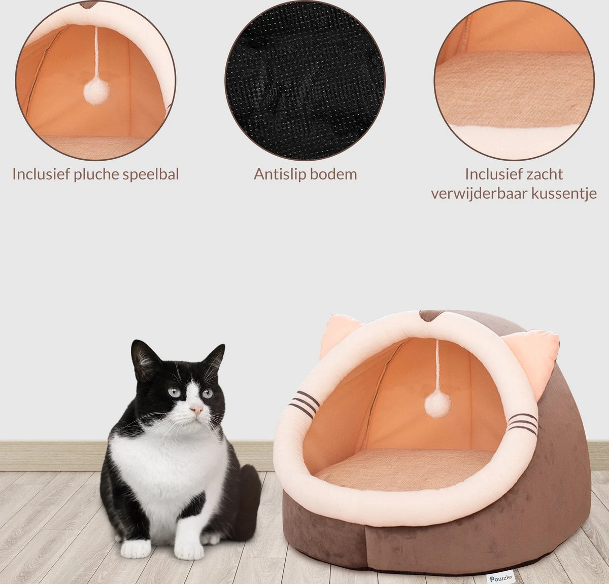 Kattenmand - Kattenhuis - Kattenbed - Kattenhangmat - Poezenmand - Kattenkussen - 40 Cm 4 Kattenmand - Kattenhuis - Kattenbed - Kattenhangmat - Poezenmand - Kattenkussen - 40 Cm - Image 2