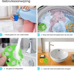 CaseProtect HG - 2 Stuks Haarverwijderaar Voor Katten En Honden - Eenvoudig Haren Verwijderen In Wasmachine En Droger - Kattenhaar En Hondenhaar - Anti Haren - Pluizenverwijderaar En Dierenhaar Verwijderaar Voor Kleding -Huisdierbenodigdheden Korting 1200x1152 2