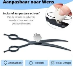 Petsify - Professionele 8-delige Huisdier Knipset - Effileerschaar Hond - Kam Hond - Schaar Hond - Katten Kam - Hondenschaar - Trimschaar Voor Honden - Kapperset - Zwart -Huisdierbenodigdheden Korting 1200x1152 4
