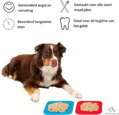 The Pets Supplier - Likmat Voor Hond - 2 Siliconen Likmatten Met 1 Spatel - Slowfeeder - Voermat -Huisdierbenodigdheden Korting 1200x1153 15