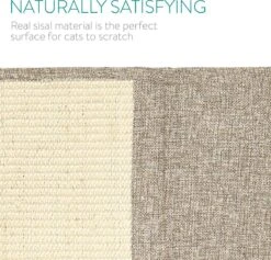 Navaris Krabmat Voor Katten - Krabmat Voor Aan Bank - Krabtapijt Voor Kat - Bankbescherming - Voorkomt Krabschade - 130 X 45 Cm - Sisal En Linnen -Huisdierbenodigdheden Korting 1200x1153 20