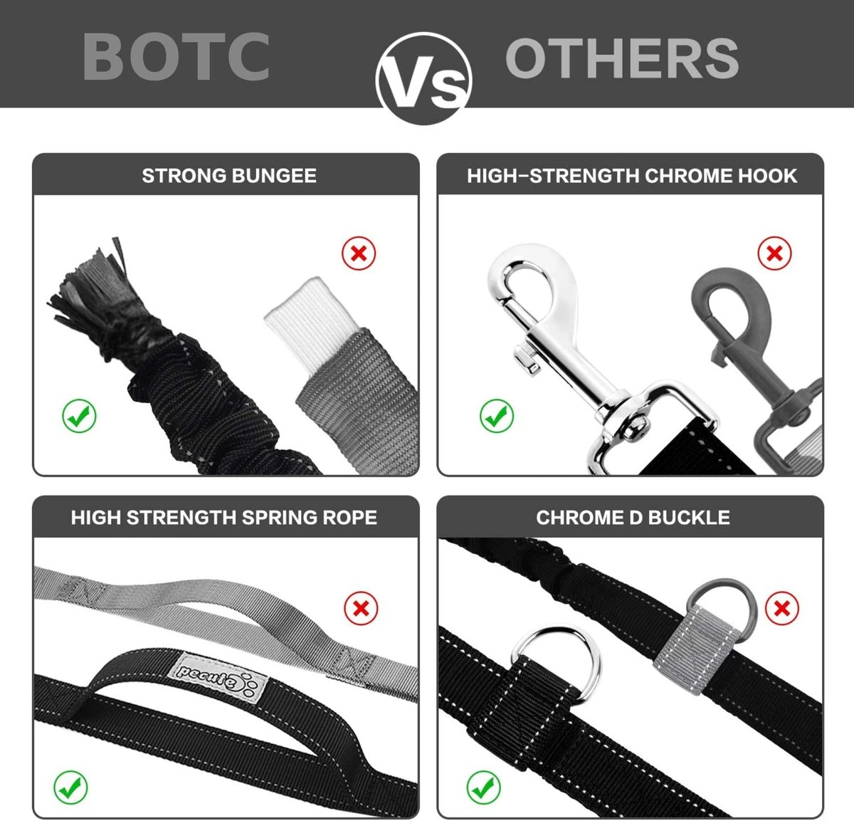 BOTC Looplijn Hond Met Heupriem Voor Hardlopen - Hondenriem - Zwart 7 BOTC Looplijn Hond Met Heupriem Voor Hardlopen - Hondenriem - Zwart - Image 5