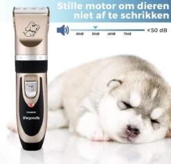 LifeGoods Hondentondeuse - Voor Katten En Honden - Complete Set - 5 Standen - Draadloos - Oplaadbaar - Goud/Zwart -Huisdierbenodigdheden Korting 1200x1153 7