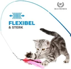 Merkloos 2 Kattenhengels Met 10 Speeltjes – Bewegende Kattenspeeltjes Met Veren En Belletjes – Interactieve Kattenspeelgoed Voor Kittens – Cat Toys -Huisdierbenodigdheden Korting 1200x1155 19