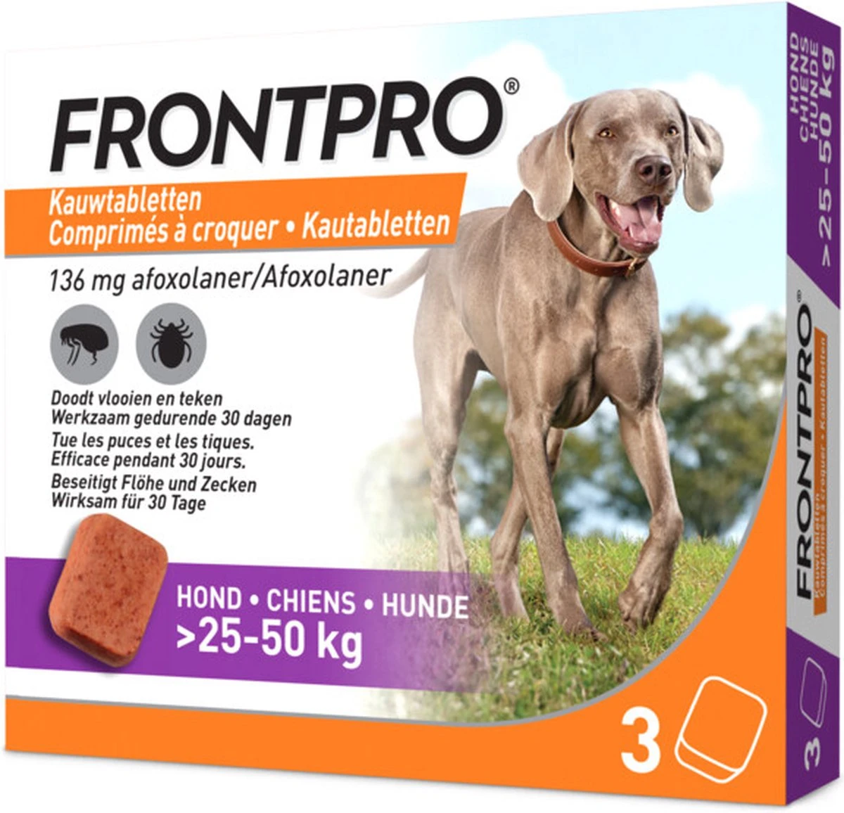 Frontpro Hond XL 25-50 Kg 3 Tabletten 12 Frontpro Hond XL 25-50 Kg 3 Tabletten - Image 10