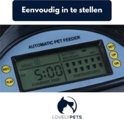 Lovely Pets – Voerautomaat – Automatisch Voerbak – Automatisch Voedingsschema; Plan Vaste Eetmomenten – Voerbak Voor Kat En Hond – Inhoud 5,5L - Zwart -Huisdierbenodigdheden Korting 1200x1156 5