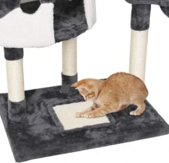 Krabpaal XXL, Klimboom Voor Katten - Plafondhoogte, Verstelbaar Van 228-255 Cm, Grijs-wit HM-YAHEE-610837 -Huisdierbenodigdheden Korting 1200x1157 15