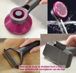 Hondenborstel Set 3 In 1 - Hondenkam - Borstelset - Klittenkam Hond - Ondervacht Kam - Furminator - Slickerborstel - Kattenkam - Verwijderd Klitten En Voorkomt Haaruitval -Huisdierbenodigdheden Korting 1200x1159 7