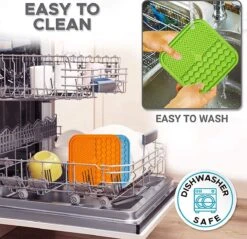 Lickimat 3 IN 1 - Voermat - Slow Feeder - 2 Stuks Lickmat + Silicone Spatulas - Blauw /Geel -Huisdierbenodigdheden Korting 1200x1161 10