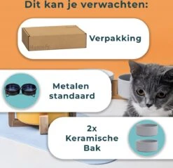 Homefy Voerbak Hond/Kat - Metalen Standaard - 2 X 400 ML - Zwart/Blauw 16 Homefy Voerbak Hond/Kat - Metalen Standaard - 2 X 400 ML - Zwart/Blauw -Huisdierbenodigdheden Korting 1200x1161 9