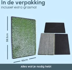 Merkloos Gtrise Hondentoilet Met 2 Matten - Out/Indoor - Zindelijkheidstraining Ebook - Dieren Wc -Huisdierbenodigdheden Korting 1200x1162 2