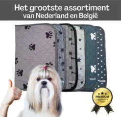 XXL Puppy Training Pad - Plasmat - Zwart - 104 X 104 Cm - Hondentoilet - Herbruikbaar - Wasbaar -Huisdierbenodigdheden Korting 1200x1163 6