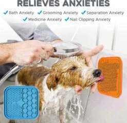 Lickimat 3 IN 1 - Voermat - Slow Feeder - 2 Stuks Lickmat + Silicone Spatulas - Blauw /Geel -Huisdierbenodigdheden Korting 1200x1165 11