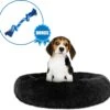 Pawzle Hondenmand - Donut Hondenkussen - Kattenmand - Bed Voor Honden & Katten - Wasbaar - 50cm - Zwart -Huisdierbenodigdheden Korting 1200x1165 20