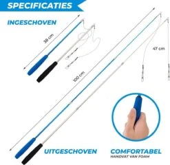 Merkloos 2 Kattenhengels Met 10 Speeltjes – Bewegende Kattenspeeltjes Met Veren En Belletjes – Interactieve Kattenspeelgoed Voor Kittens – Cat Toys -Huisdierbenodigdheden Korting 1200x1165 22