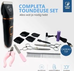 YE™ Professionele Dieren/honden Tondeuse Set Extra Krachtig - Honden Trimmer - Lang Of Kortharige Huisdieren Katten & Honden - Draadloos - Weinig Geluid -Huisdierbenodigdheden Korting 1200x1165 5