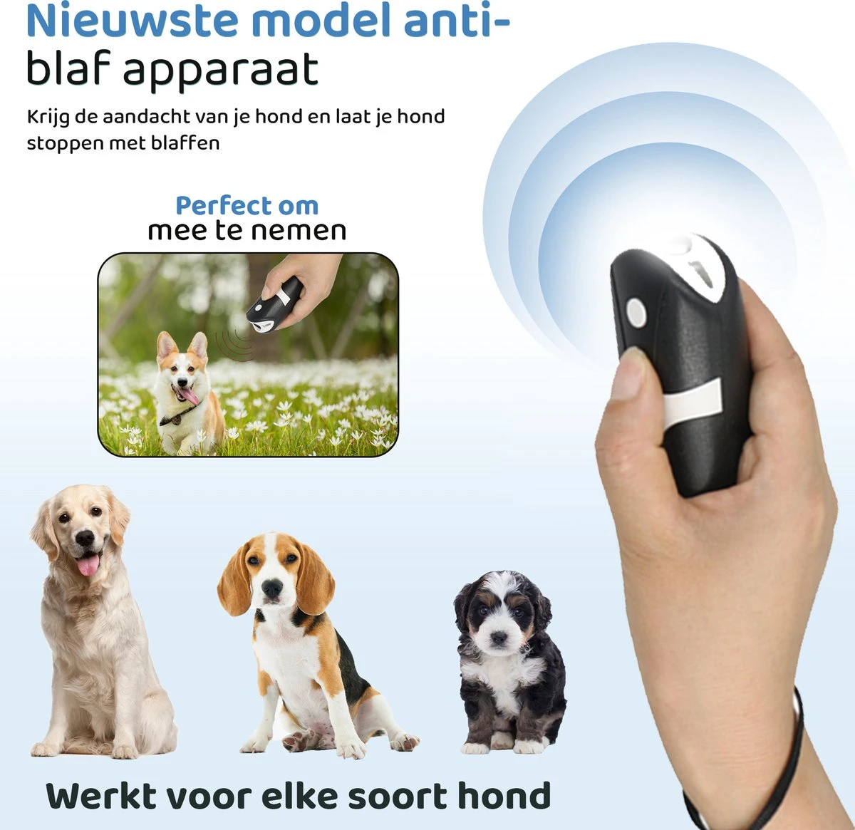 Diervriendelijke Ultrasone Anti- Blaf Apparaat 2023 + Batterijen - Extra Snel Van Blaffen Af - Anti Blafband – Honden Training Blaffen – Hondentrainer 5 Diervriendelijke Ultrasone Anti- Blaf Apparaat 2023 + Batterijen - Extra Snel Van Blaffen Af - Anti Blafband – Honden Training Blaffen – Hondentrainer - Image 3