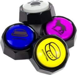 Merkloos Dogbuttons® – PETIFY PREMIUM Praatknoppen - 4stuks – Praatknop – Hond – Opneembare Knoppen – Hond Praten – Hondentraining – Praatknoppen – Dog Button – Hondenknop – Huisdier – Honden Speelgoed Intelligentie – Praten Met Hond – Laat Uw Hond Spreken! -Huisdierbenodigdheden Korting 1200x1166 21