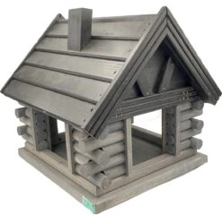 GARDEN SPIRIT Vogelvoederhuisje Groot 36 X 40 X 36 Cm Vogelhuisje Blokhut