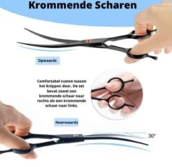 Petsify - Professionele 8-delige Huisdier Knipset - Effileerschaar Hond - Kam Hond - Schaar Hond - Katten Kam - Hondenschaar - Trimschaar Voor Honden - Kapperset - Zwart -Huisdierbenodigdheden Korting 1200x1166 5