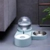 Merkloos Drinkbak En Voerbak - Luxe Design! - Automatische Water Dispenser - Voor Kat En Kleine Hond (excl. RVS Bakje) Groen -Huisdierbenodigdheden Korting 1200x1166 9