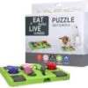 Eat Slow Live Longer Puzzel Rectangle – Intelligentie Speelgoed Voor Honden – Interactief Hondenspeelgoed – Uitdagende Hondenpuzzel – Gerecyclede Materialen – Te Vullen Met Snacks - 25x26x5 Cm - Groen -Huisdierbenodigdheden Korting 1200x1167 28