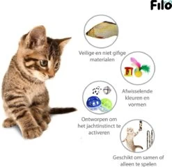 Filo Kattenspeelgoed Set 30 Stuks - Kattenspeeltje Kattentunnel - Kattenhengel - Kattenveertjes - Vis Met Kattenkruid - Kattenspeeltjes Intelligentie Kitten - Interactief Speelgoed Katten - Poezen Speeltjes -Huisdierbenodigdheden Korting 1200x1167 39
