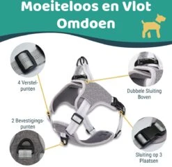 Mmoods Hondentuigje Grijs - Anti-Trek Tuig Voor Puppy's - Hondenharnas Voor Kleine Honden - Reflecterende Halsband Hond - Hondenhalsband Maat S 17 Mmoods Hondentuigje Grijs - Anti-Trek Tuig Voor Puppy's - Hondenharnas Voor Kleine Honden - Reflecterende Halsband Hond - Hondenhalsband Maat S -Huisdierbenodigdheden Korting 1200x1169 14