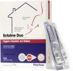 Flea Free Ectoline Duo Kat - Tegen Vlooien En Teken - 2 Pipetten -Huisdierbenodigdheden Korting 1200x1169 19