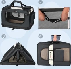 Cadoca Honden & Katten Reismand XL - 81x56x58cm - Antraciet 13 Cadoca Honden & Katten Reismand XL - 81x56x58cm - Antraciet -Huisdierbenodigdheden Korting 1200x1169 22