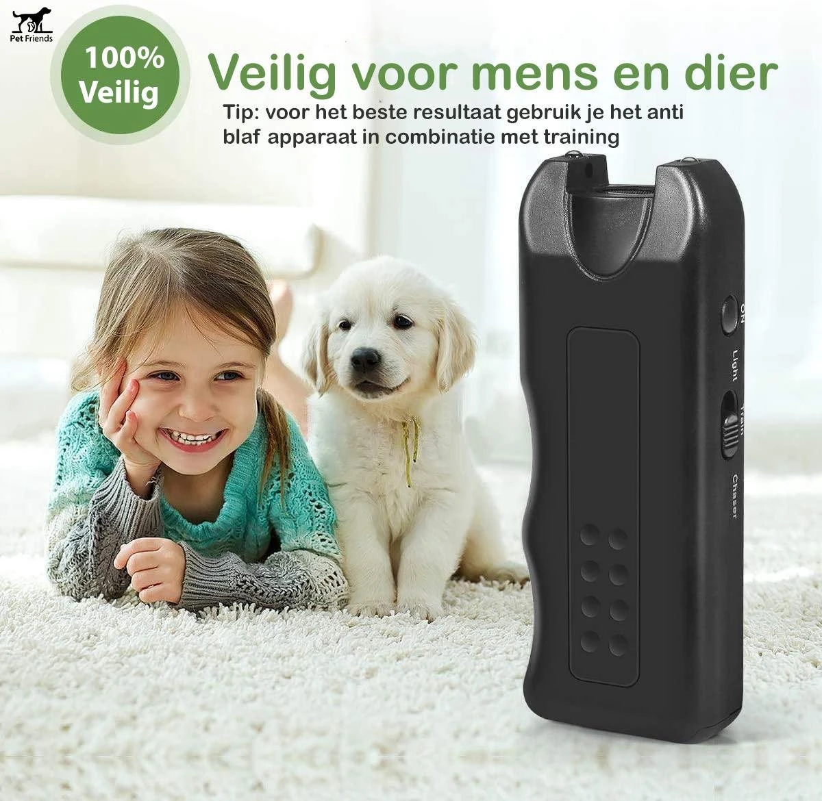 PetFriends Diervriendelijk Ultrasoon Anti Blaf Apparaat Voor Honden - Zonder Schok - Anti Blafband Alternatief - Incl. Batterij 9 PetFriends Diervriendelijk Ultrasoon Anti Blaf Apparaat Voor Honden - Zonder Schok - Anti Blafband Alternatief - Incl. Batterij - Image 7