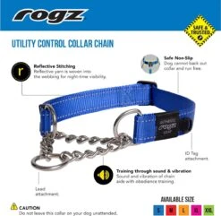 Rogz Utility Sliphalsband Ketting Zwart - - 45-70x2.5 Cm -Huisdierbenodigdheden Korting 1200x1171 15