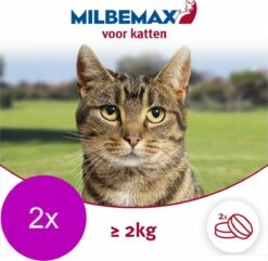 Elanco Milbemax Kat - Anti Wormenmiddel - 2 X 2 Tab 2-8kg -Huisdierbenodigdheden Korting 1200x1171 16